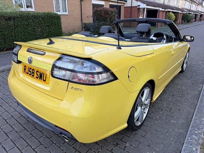 Used Saab 9-3 Cabriolet Aero 2008 Yellow Cabriolet