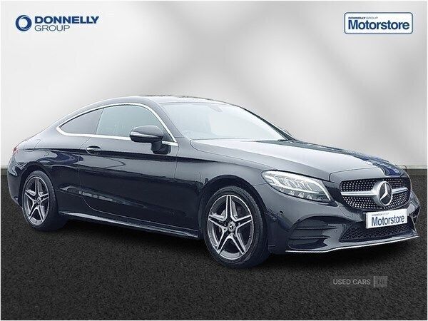 Black Used 2021 Mercedes C200 AMG line Coupe | £19,999 (Fair price) - Image 1/4