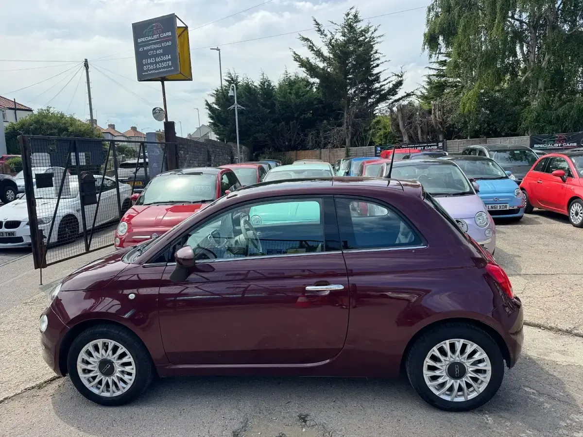 Used Fiat 500 Lounge 69 HP (50 kW) 2016 Red Hatchback