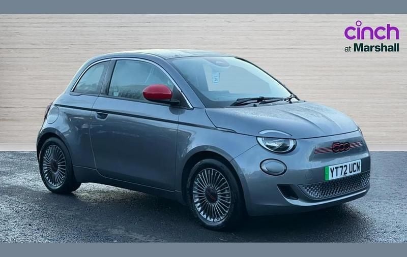 Grey Used 2022 Fiat 500e Red Hatchback | £13,026 (Fair price) - Image 1/4