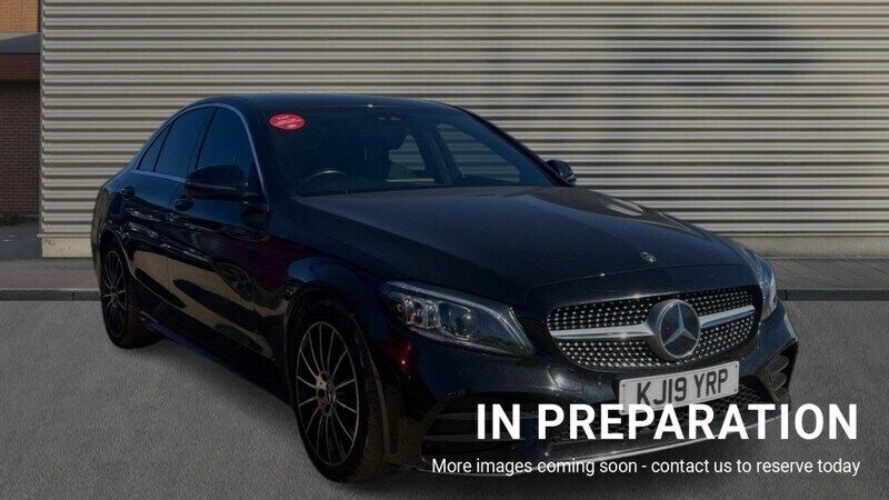 Black Used 2019 Mercedes C200 AMG Line Premium Sedan | £15,698 (Fair price) - Image 1/4