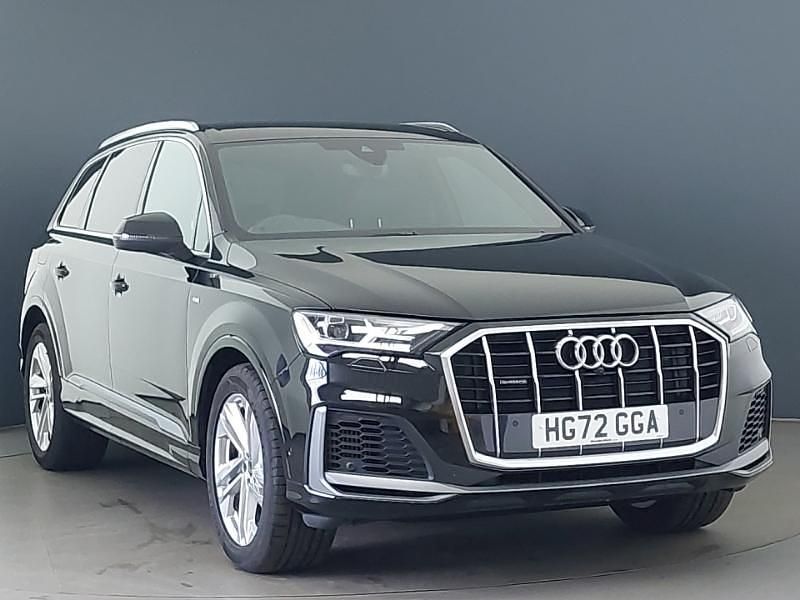 Black Used 2022 Audi Q7 S-Line SUV | £39,998 (Fair price) - Image 1/4