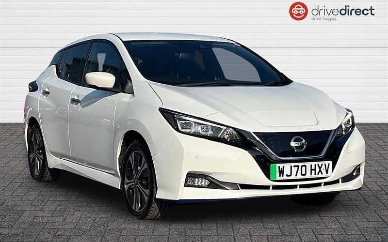 Used Nissan Leaf N-TEC 160 kW (218 HP) 2020 White Hatchback