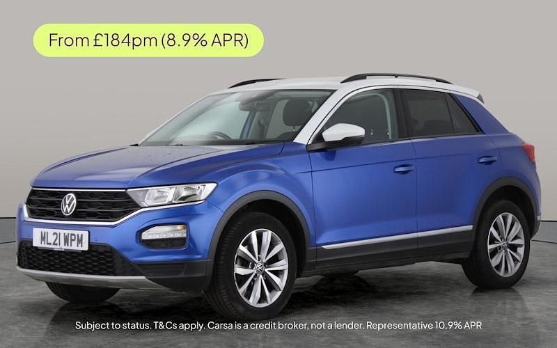Blue Used 2021 VW T-Roc Design SUV | £14,407 (Fair price) - Image 1/3