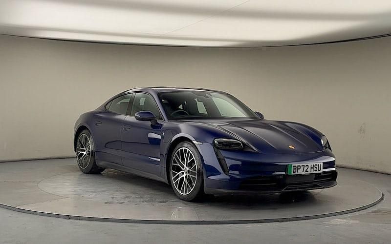 Used Porsche Taycan Performance Package 350 kW (476 HP) 2023 Gentian blue Sedan
