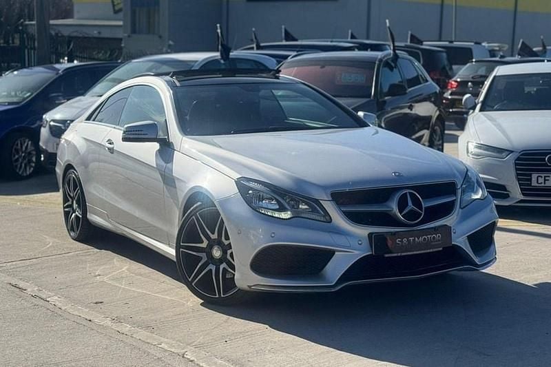 Used Mercedes E350 AMG line 2015 Silver Coupe