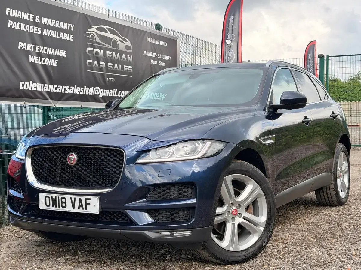 Used Jaguar F-Pace S 300 HP (220 kW) 2018 Blue SUV