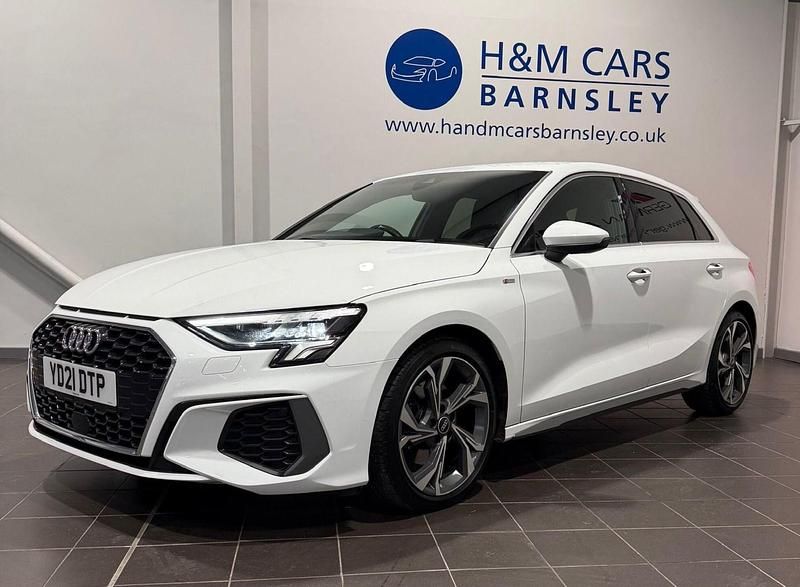 Used Audi A3 Sportback S-Line 2021 White Hatchback