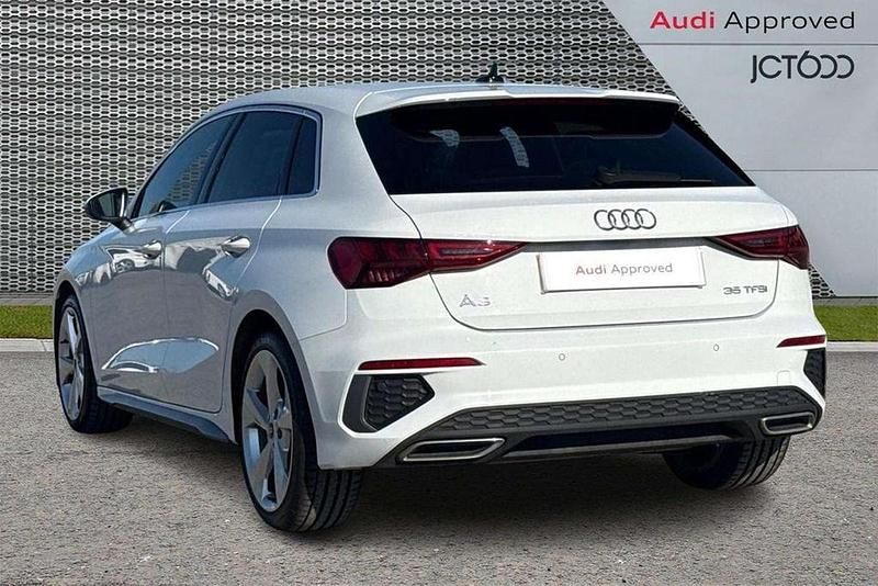 Used Audi A3 S-Line 147 HP (108 kW) 2024 White Hatchback