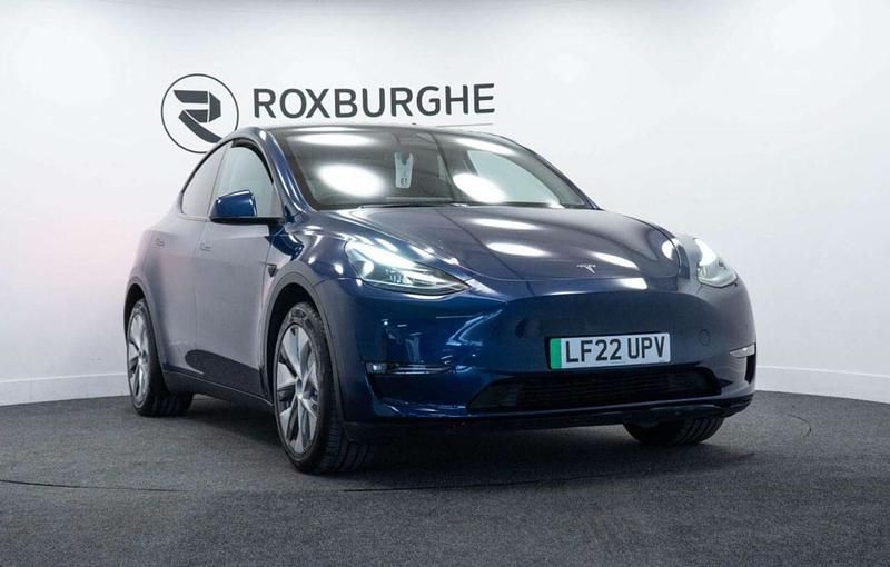 Used Tesla Model Y Long Range AWD 378 kW (514 HP) 2022 Blue SUV