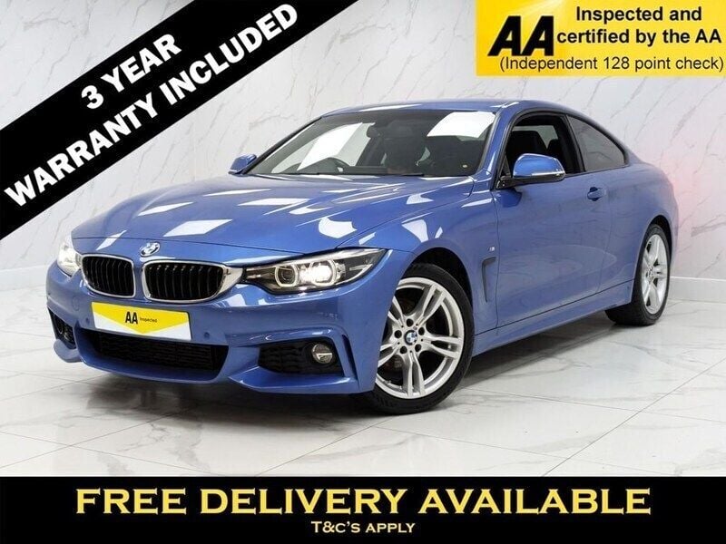 Blue Used 2019 BMW 420 M Sport Coupe | £17,695 (Fair price) - Image 1/2