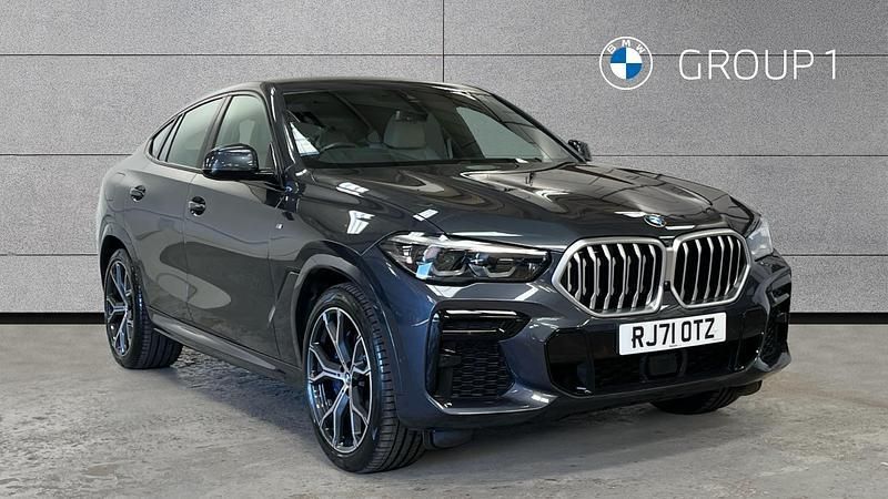 Grey Used 2022 BMW X6 M Sport SUV | £45,595 (Good price) - Image 1/4