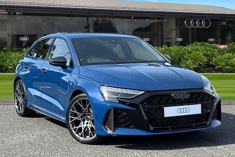 Blue New 2025 Audi RS3 Black Edition Hatchback | £59,335 (Good price) - Image 1/4