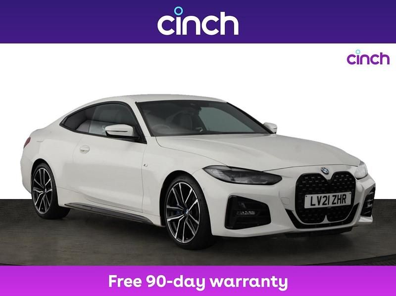 White Used 2021 BMW 420 M Sport Coupe | £27,299 (Fair price) - Image 1/3