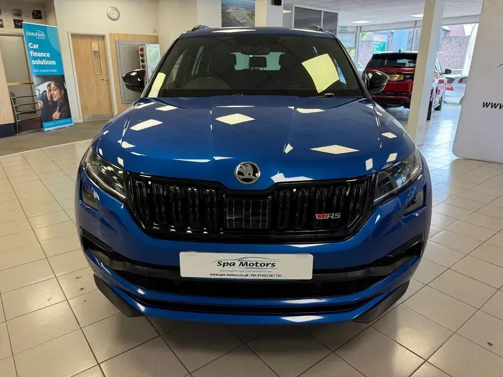 Used Skoda Kodiaq vRS 239 HP (175 kW) 2019 Blue SUV