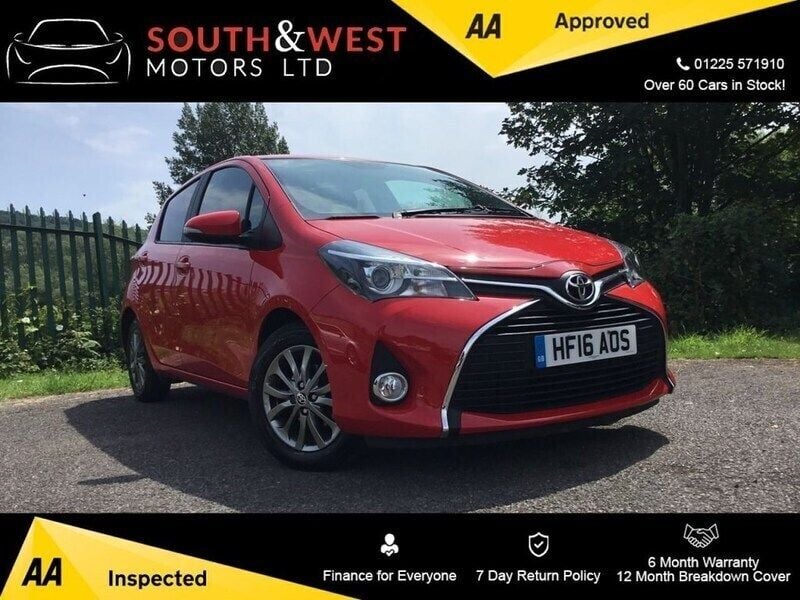 Red Used 2016 Toyota Yaris Hatchback | £6,775 (Fair price) - Image 1/4