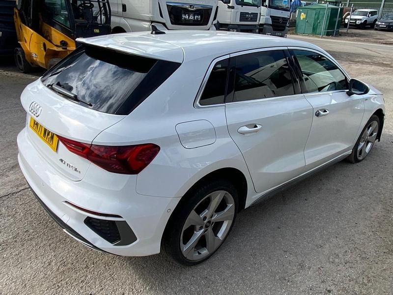 Used Audi A3 e-tron S-Line 2022 White Hatchback