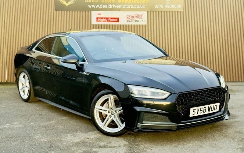 Used Audi A5 S-Line 190 HP (139 kW) 2018 Black Coupe