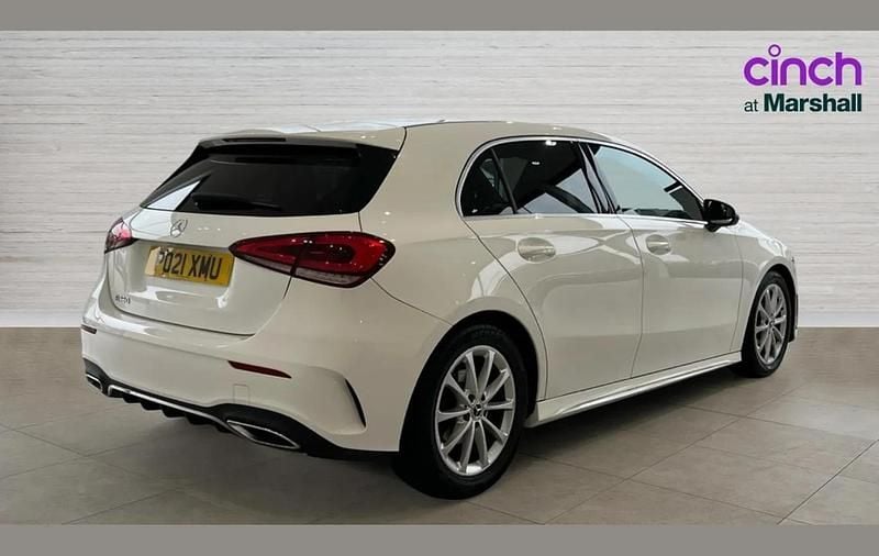 Used Mercedes A180 AMG line 134 HP (98 kW) 2021 White Hatchback