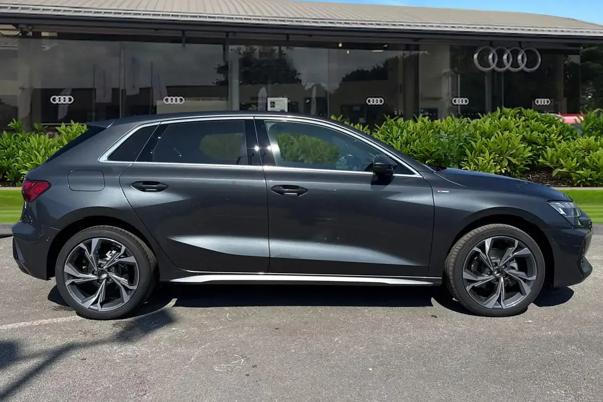 New Audi A3 Sportback S-Line 2026 Grey Hatchback