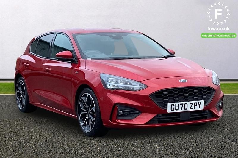 Red Used 2020 Ford Focus ST-Line X Hatchback | £13,199 (Good price) - Image 1/3
