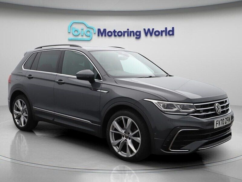Grey Used 2021 VW Tiguan R-line SUV | £21,000 (Good price) - Image 1/4