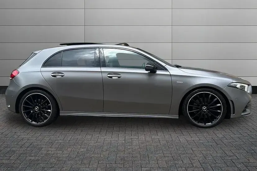 Used Mercedes A220 Exclusive 190 HP (139 kW) 2021 Designo mountain grey Hatchback