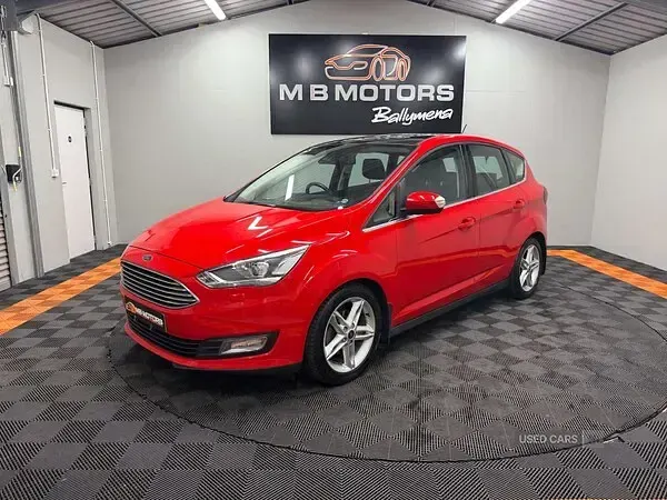 Used Ford C-MAX Titanium X 125 HP (91 kW) 2018 Red MPV
