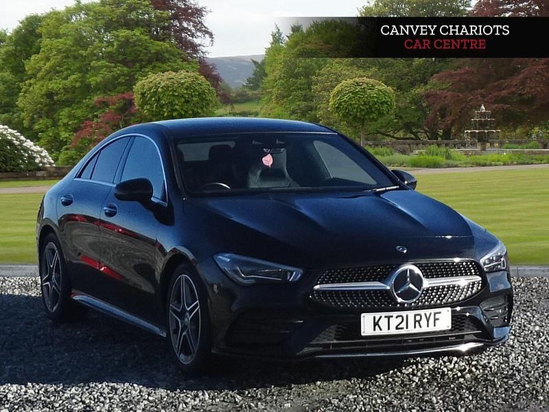 Used Mercedes CLA220 AMG Line Premium Plus 190 HP (139 kW) 2021 Black Sedan
