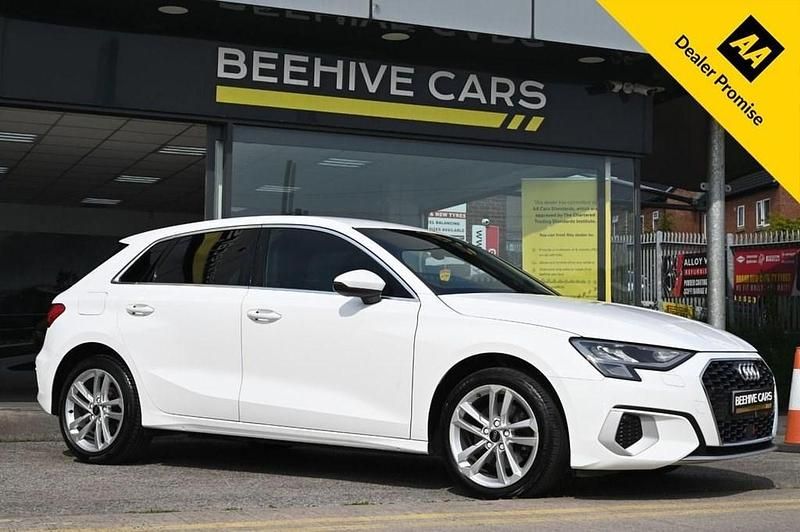 White Used 2022 Audi A3 Sportback e-tron Sport Sedan | £16,450 (Good price) - Image 1/4