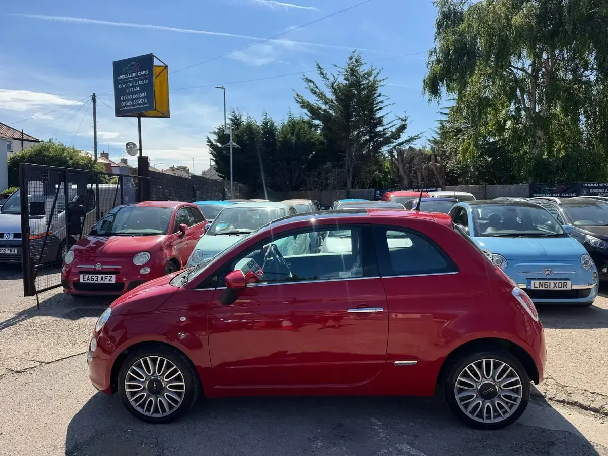 Used Fiat 500 Lounge 2015 Red Hatchback