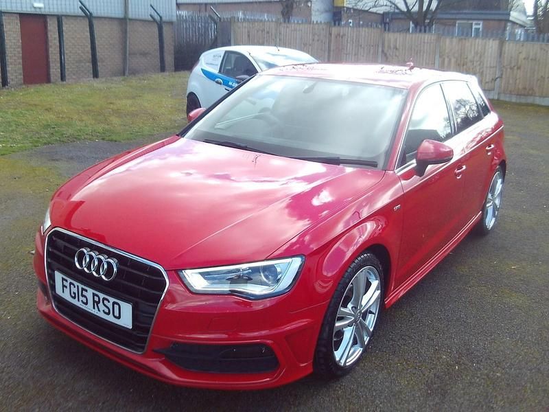Used Audi A3 S-Line 2015 Red Hatchback
