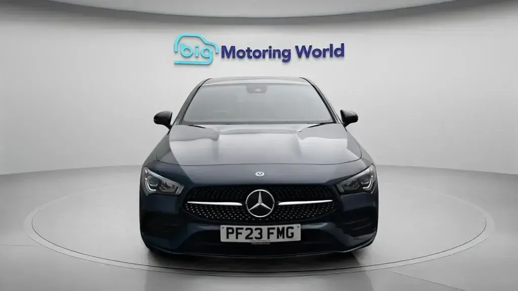 Used Mercedes CLA250e Shooting Brake AMG line 2023 Blue Estate