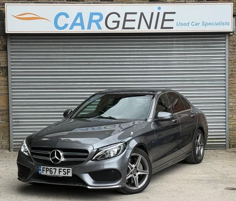 Grey Used 2017 Mercedes C350e AMG Line Premium Sedan | £9,995 (Expensive) - Image 1/4