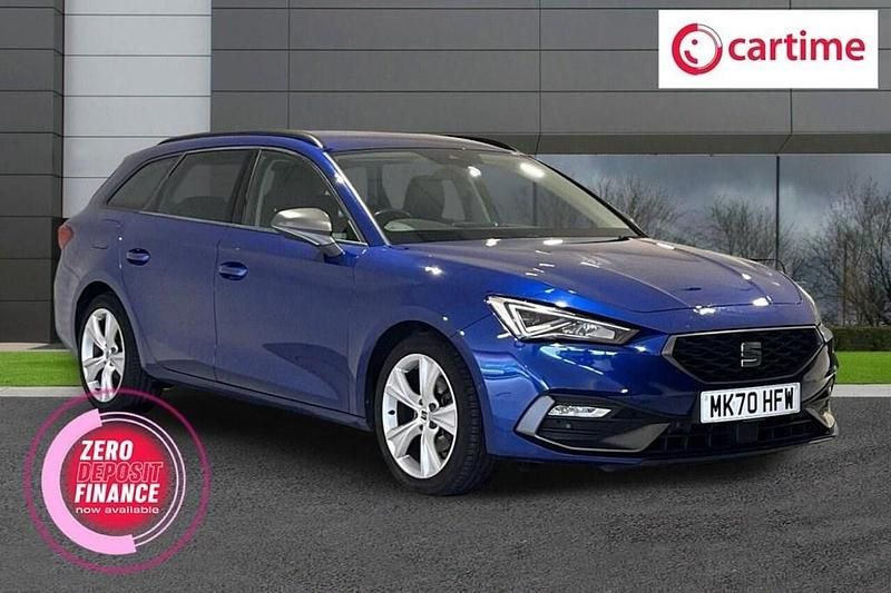 Used Seat Leon FR 130 HP (95 kW) 2020 Blue Estate