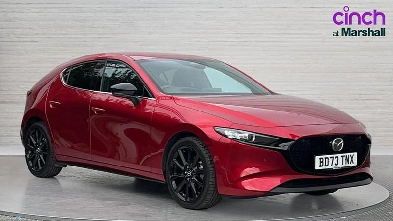 Red Used 2023 Mazda 3 Homura-Line Hatchback | £17,802 (Fair price) - Image 1/4