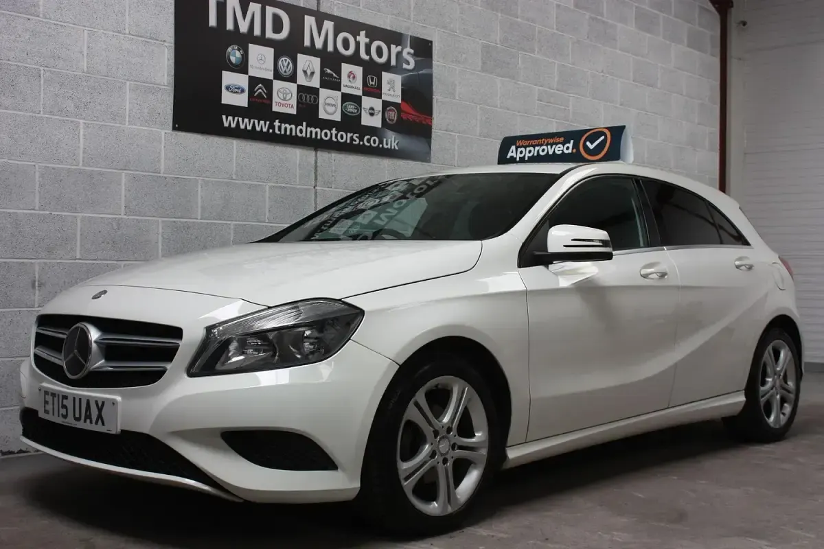 Used Mercedes A180 Sport Edition 109 HP (80 kW) 2015 White Hatchback