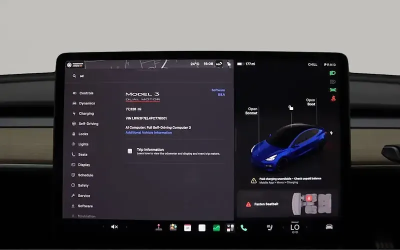Used Tesla Model 3 Performance 461 kW (627 HP) 2023 Blue Sedan