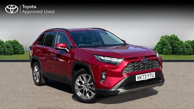 Tokyo red Used 2023 Toyota RAV4 Hybrid SUV | £32,151 (Fair price) - Image 1/4