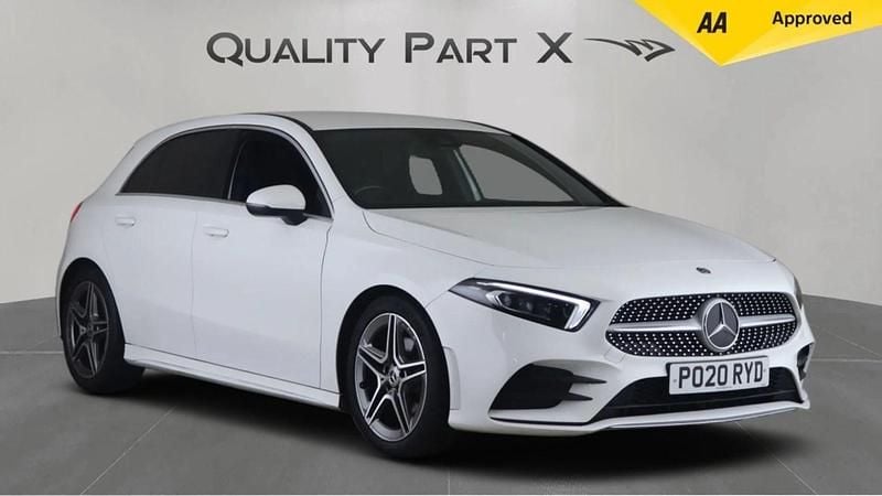 White Used 2020 Mercedes A180 AMG line Hatchback | £15,944 (Good price) - Image 1/3