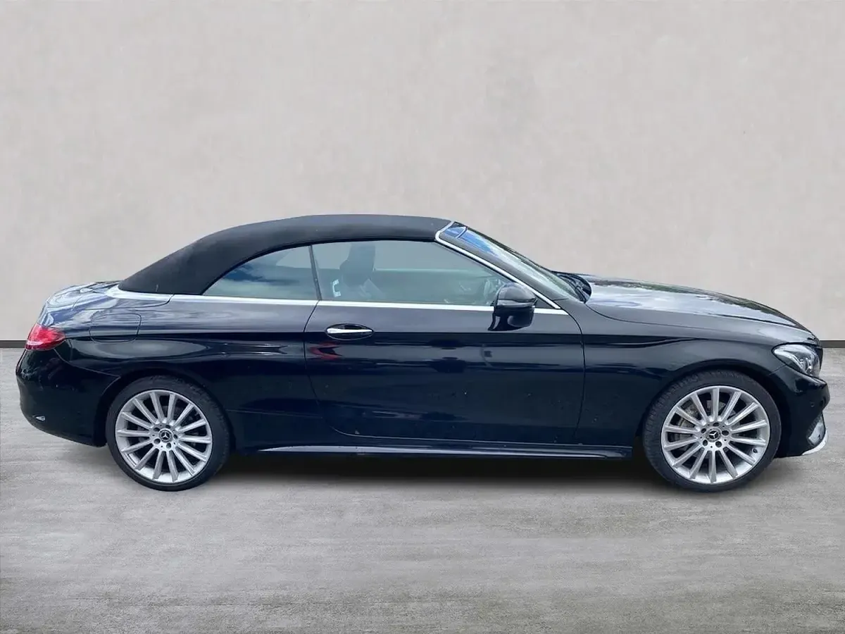 Used Mercedes C220 AMG line 2017 Black Cabriolet