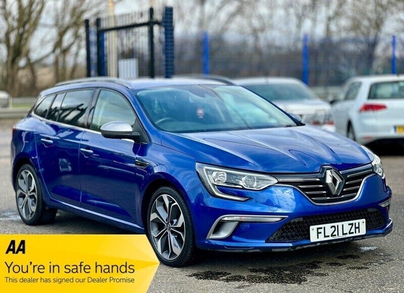 Blue Used 2021 Renault Mégane GrandTour GT-Line Estate | £7,499 (Fair price) - Image 1/4