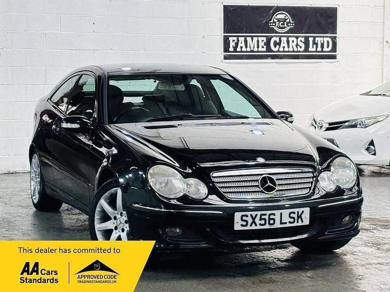 Black Used 2006 Mercedes C180 SE Coupe | £1,500 (Fair price) - Image 1/3