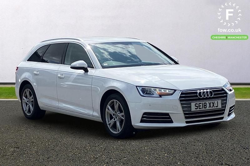 White Used 2018 Audi A4 Sport Estate | £15,599 (Fair price) - Image 1/3