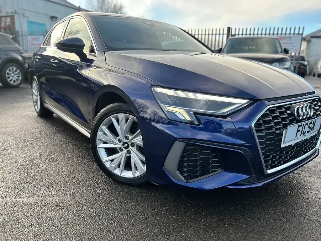 Used Audi A3 Sportback S-Line 2021 Blue Hatchback