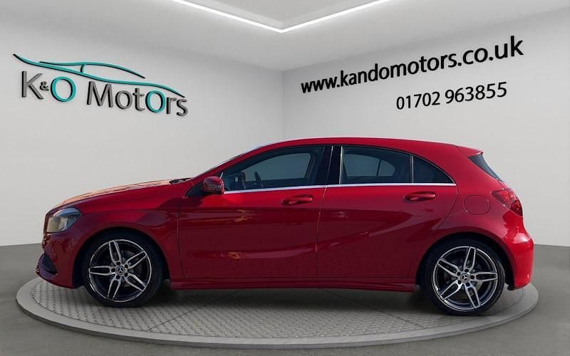 Used Mercedes A160 AMG line 102 HP (75 kW) 2017 Red Hatchback
