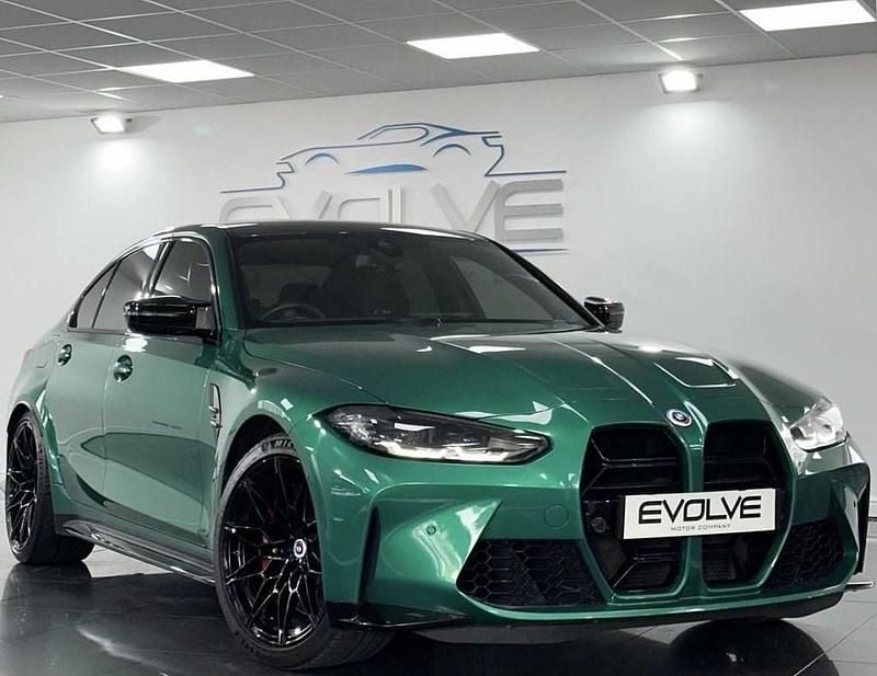Green Used 2022 BMW M3 Competition Edition Sedan | £59,495 (Good price) - Image 1/4
