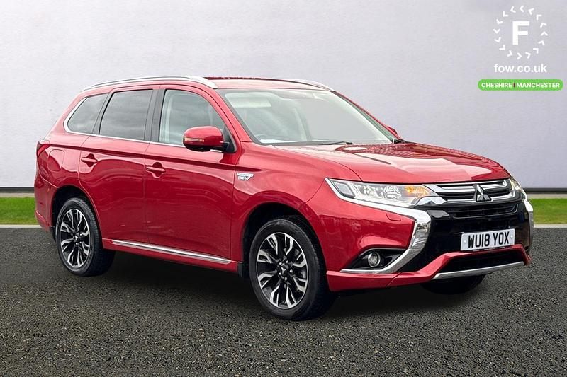 Red Used 2018 Mitsubishi Outlander P-HEV Estate | £13,999 (Fair price) - Image 1/3