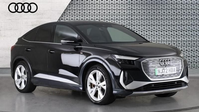 Black Used 2022 Audi Q4 e-tron S-Line SUV | £26,065 (Fair price) - Image 1/4