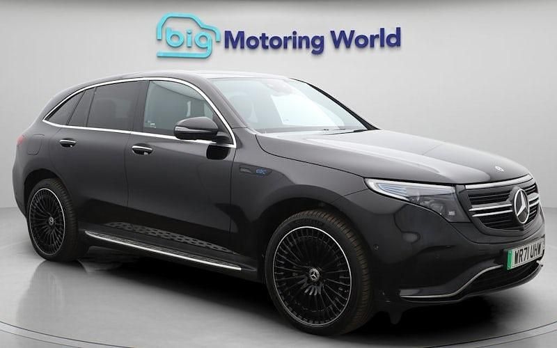 Used Mercedes EQC400 AMG line 300 kW (408 HP) 2022 Black SUV